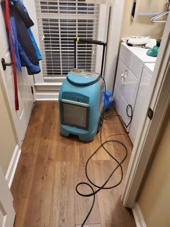 Commercial dehumidifier deployed for Flood Damage Cleanup in Loveland